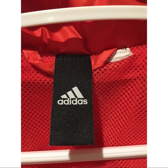 Adidas Red Windbreaker Jacket - Picture 6 of 6